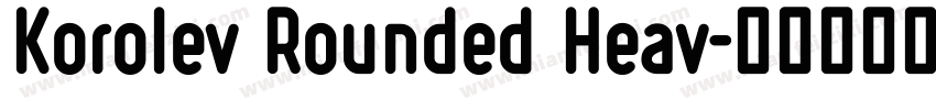 Korolev Rounded Heav字体转换